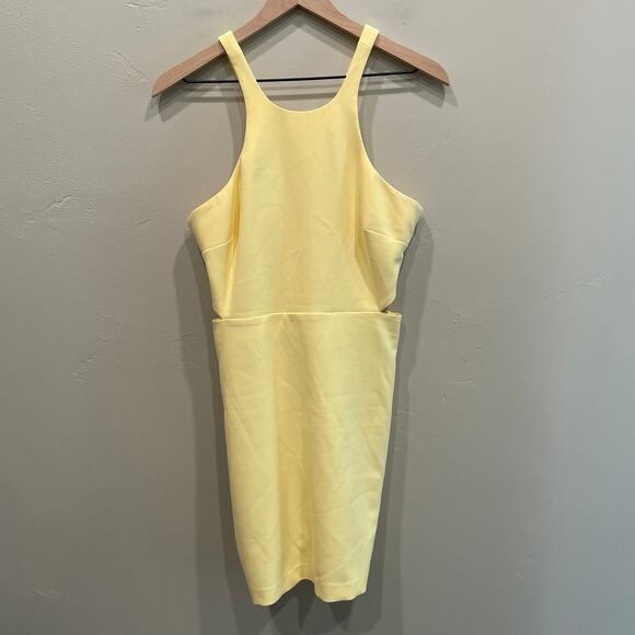 Likely Arcadia Bodycon Dress Yellow - Size: 8 - Picture 1 of 12